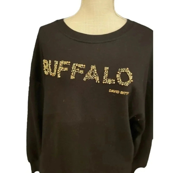 NWT DAVID BITTON BUFFALO SWEATSHIRTS BLACK/GOLD SIZE M - Picture 12 of 12